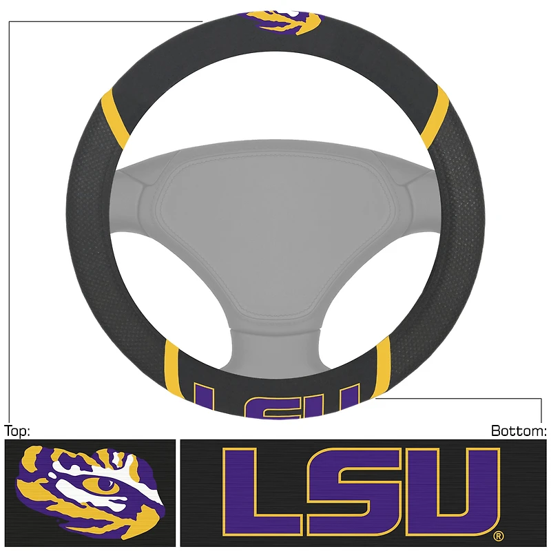 Logo Brands  LSU Tigers Steering Wheel Cover