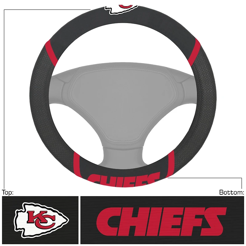Logo Brands  Kansas City Chiefs Steering Wheel Cover