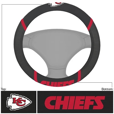 Logo Brands  Kansas City Chiefs Steering Wheel Cover