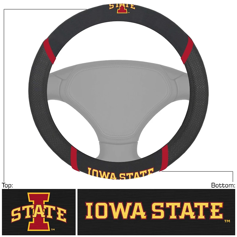 Logo Brands  Iowa State Cyclones Steering Wheel Cover