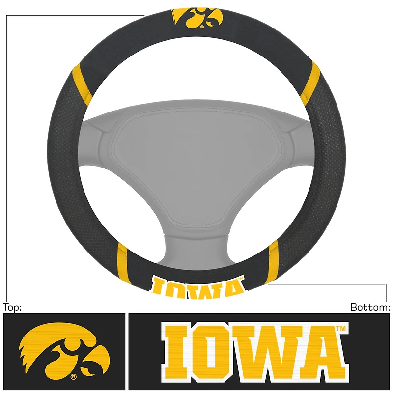 Iowa Hawkeyes Steering Wheel Cover