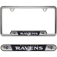 Logo Brands  Baltimore Ravens Embossed License Plate Frame