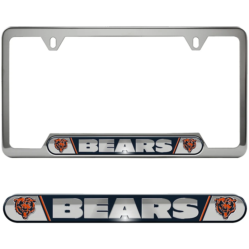 Logo Brands Chicago Bears Embossed License Plate Frame