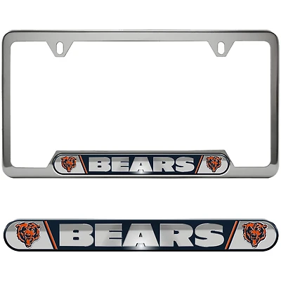 Logo Brands  Chicago Bears Embossed License Plate Frame