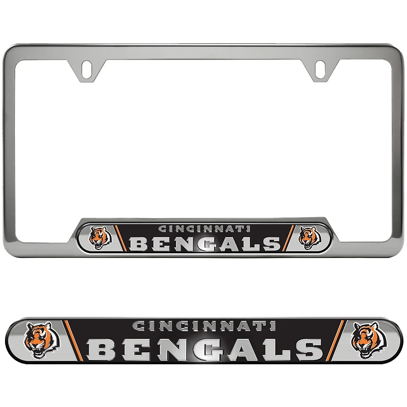 Logo Brands Cincinnati Bengals Embossed License Plate Frame