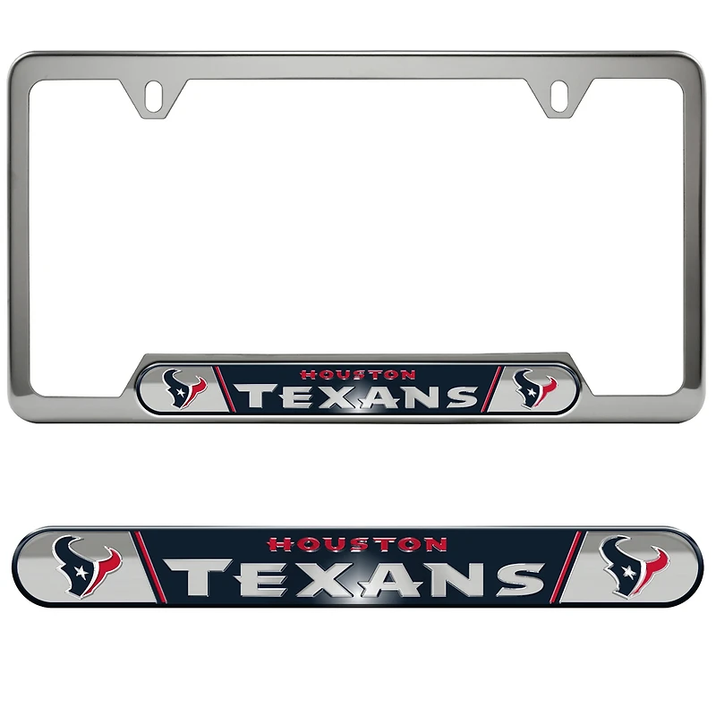 Logo Brands Houston Texans Embossed License Plate Frame