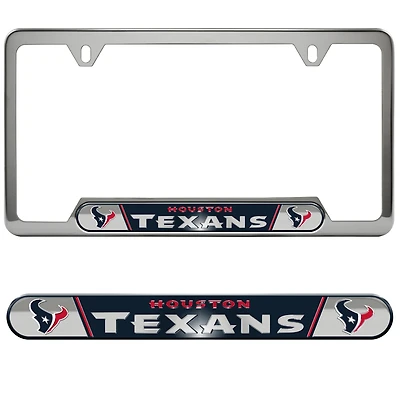 Logo Brands  Houston Texans Embossed License Plate Frame
