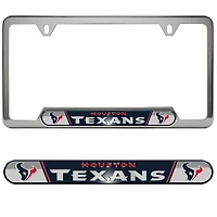 Logo Brands  Houston Texans Embossed License Plate Frame