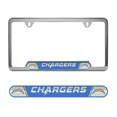Logo Brands  Los Angeles Chargers Embossed License Plate Frame
