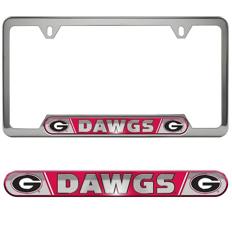 Logo Brands  Georgia Bulldogs Embossed License Plate Frame