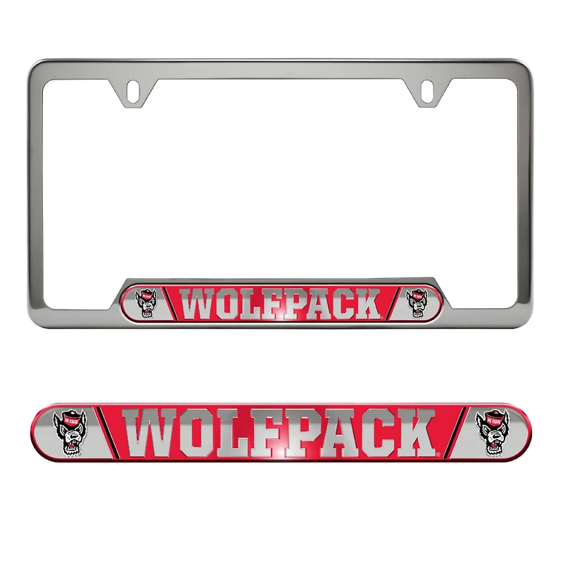 Logo Brands NC State Wolfpack Embossed License Plate Frame