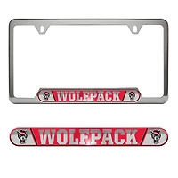 Logo Brands  NC State Wolfpack Embossed License Plate Frame