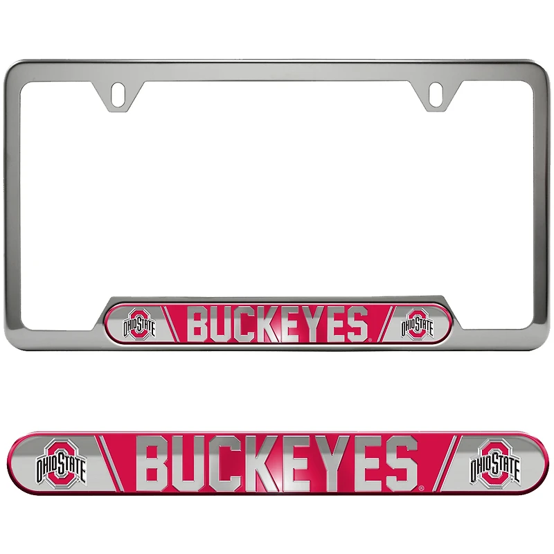 Logo Brands  Ohio State Buckeyes Embossed License Plate Frame