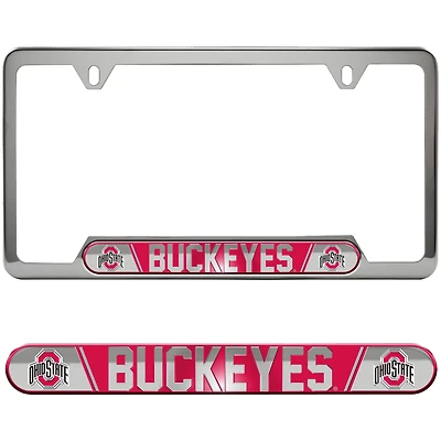 Logo Brands  Ohio State Buckeyes Embossed License Plate Frame