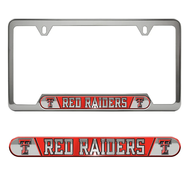 Logo Brands Texas Tech Red Raiders Embossed License Plate Frame