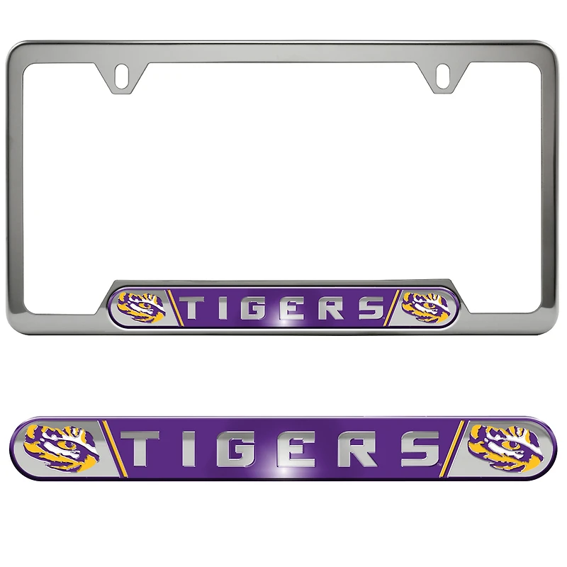Logo Brands LSU Tigers Embossed License Plate Frame
