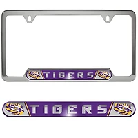 Logo Brands  LSU Tigers Embossed License Plate Frame