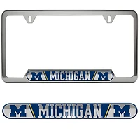 Logo Brands  Michigan Wolverines Embossed License Plate Frame