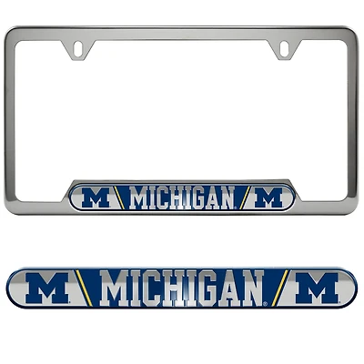 Logo Brands  Michigan Wolverines Embossed License Plate Frame