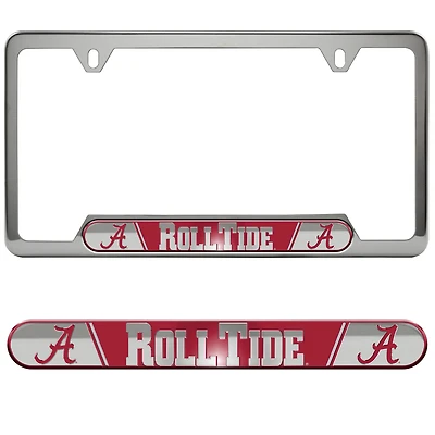 Logo Brands  Alabama Crimson Tide Embossed License Plate Frame
