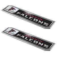 Logo Brands  Atlanta Falcons 2-Pack Embossed Truck Emblem Set
