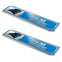 Logo Brands  Carolina Panthers 2-Pack Embossed Truck Emblem Set