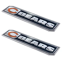 Logo Brands  Chicago Bears 2-Pack Embossed Truck Emblem Set
