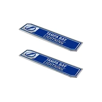 Logo Brands  Tampa Bay Lightning 2-Pack Embossed Truck Emblem Set