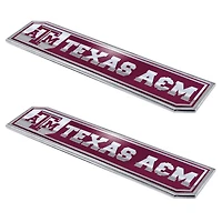 Logo Brands  Texas A&M Aggies 2-Pack Embossed Truck Emblem Set