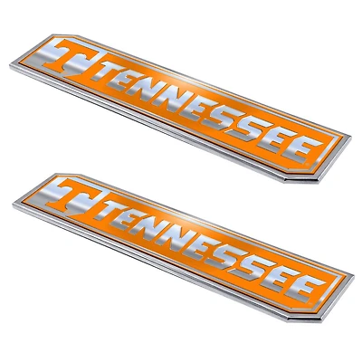 Logo Brands  Tennessee Volunteers 2-Pack Embossed Truck Emblem Set