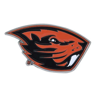 Logo Brands  Oregon State Beavers Embossed Color Auto Emblem