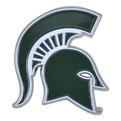 Logo Brands  Michigan State Spartans Embossed Color Auto Emblem