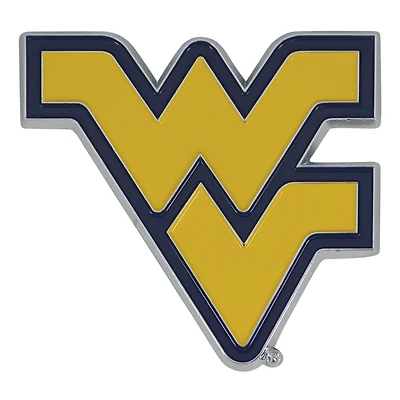 Logo Brands  West Virginia Mountaineers Embossed Color Auto Emblem