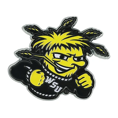 Logo Brands  Wichita State Shockers Embossed Color Auto Emblem