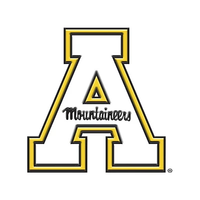 Logo Brands  Appalachian State Mountaineers Embossed Color Auto Emblem