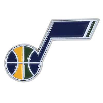 Logo Brands  Utah Jazz Embossed Color Auto Emblem