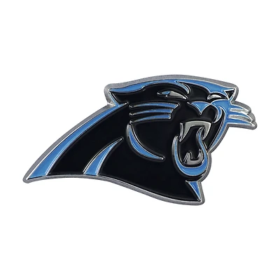 Logo Brands  Carolina Panthers Embossed Color Auto Emblem