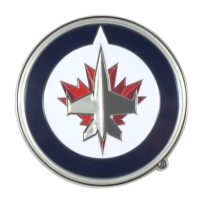 Logo Brands  Winnipeg Jets Embossed Color Auto Emblem
