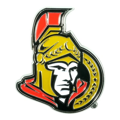 Logo Brands  Ottawa Senators Embossed Color Auto Emblem
