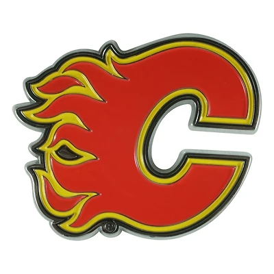 Logo Brands  Calgary Flames Embossed Color Auto Emblem