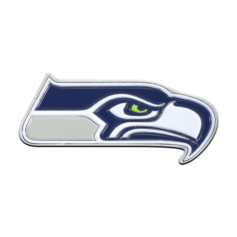 Logo Brands Seattle Seahawks Embossed Color Auto Emblem