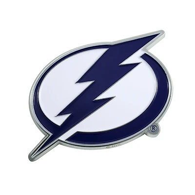 Logo Brands  Tampa Bay Lightning Embossed Color Auto Emblem