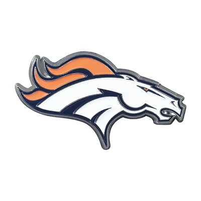 Logo Brands  Denver Broncos Embossed Color Auto Emblem