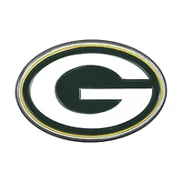 Logo Brands  Green Bay Packers Embossed Color Auto Emblem