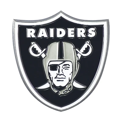 Logo Brands Las Vegas Raiders Embossed Color Auto Emblem