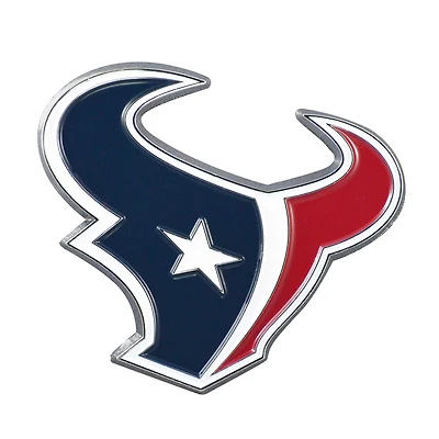 Logo Brands  Houston Texans Embossed Color Auto Emblem
