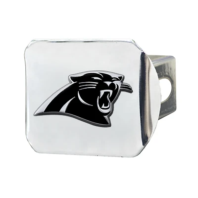 Logo Brands  Carolina Panthers Chrome on Chrome Hitch Cover