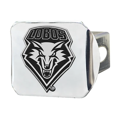 New Mexico Lobos Chrome on Chrome Hitch Cover