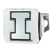 Logo Brands  Illinois Fighting Illini Chrome on Chrome Hitch Cover