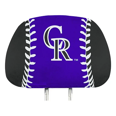 Logo Brands  Colorado Rockies Printed Headrest Cover